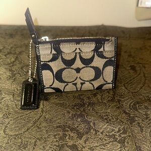 Coach Signature Canvas Card Holder